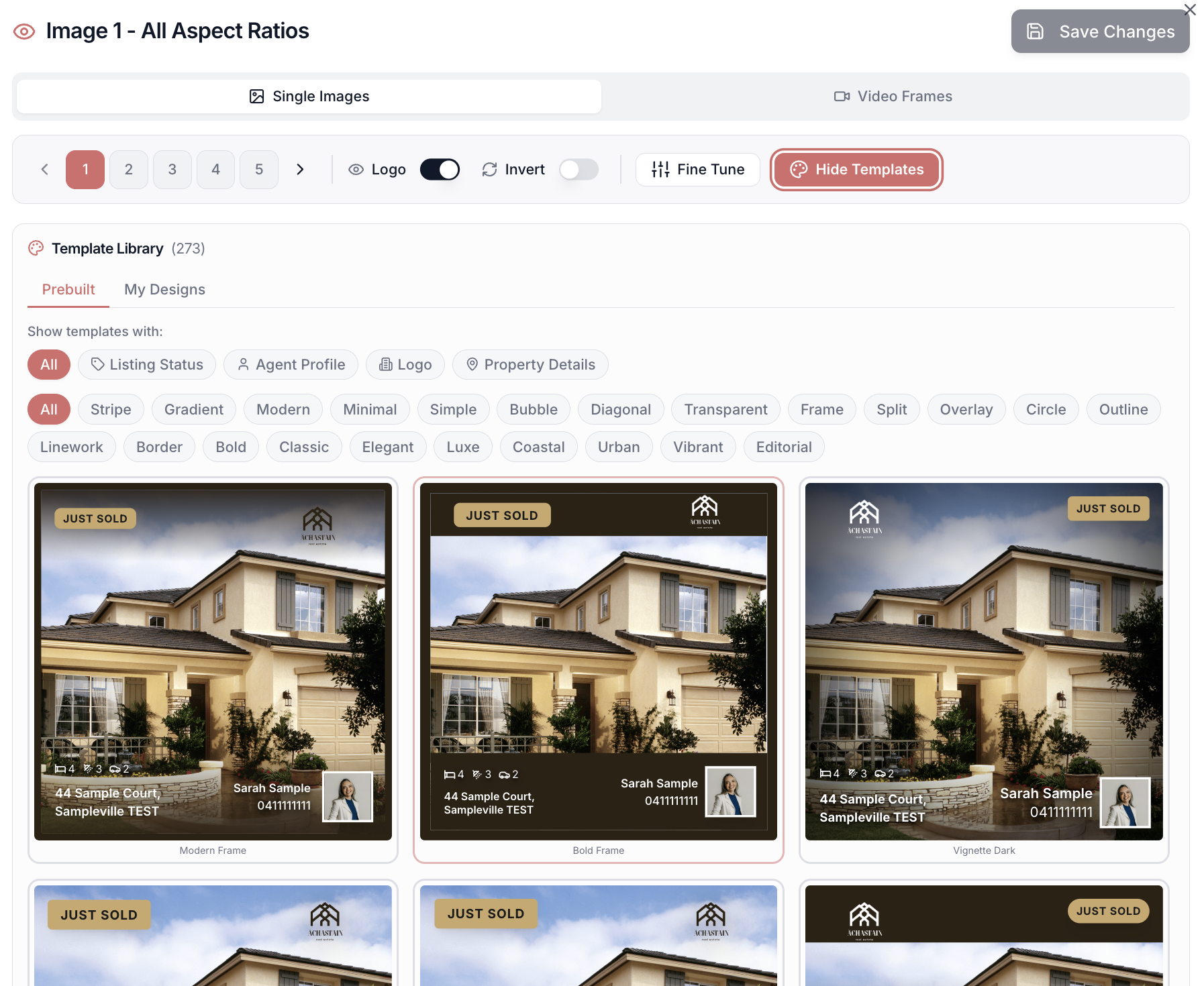 290+ on-brand real estate ad templates