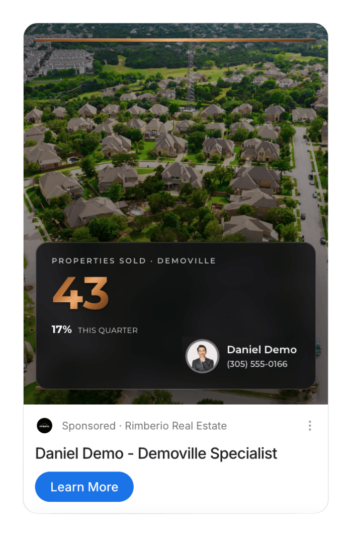 Discover ad - Properties Sold by Daniel Demo, Rimberio Real Estate