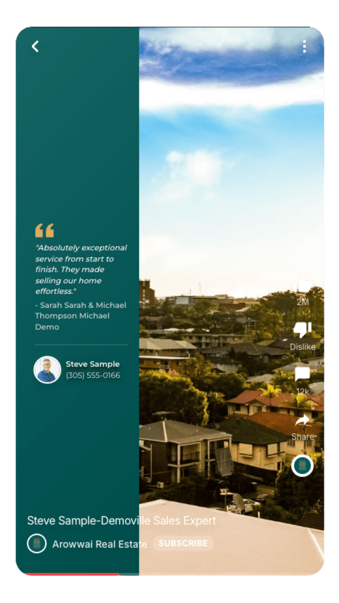 Story ad preview - client testimonial