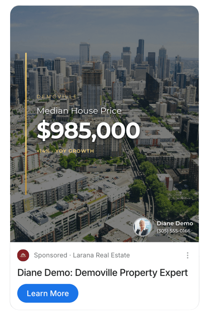 Discover ad — Surry Hills Median House Price by Diane Demo, Larana Real Estate