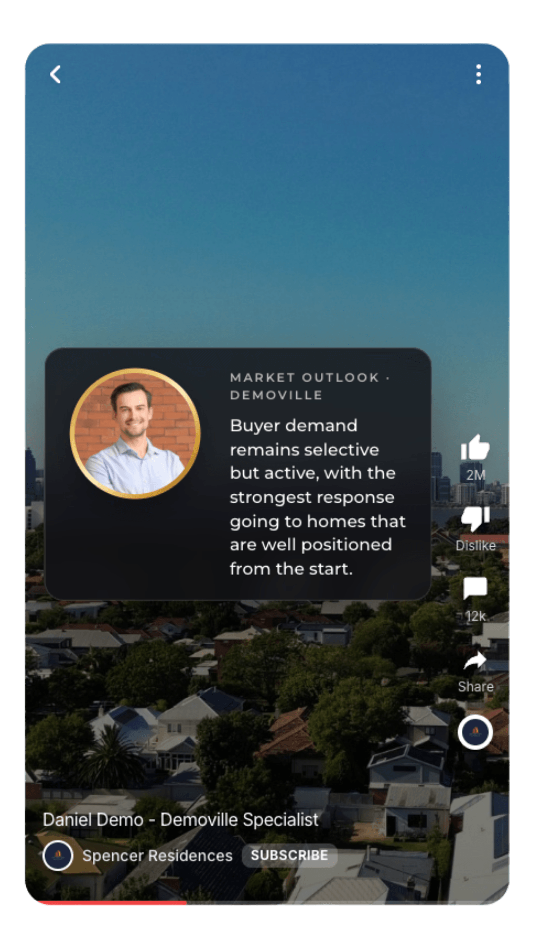 Story ad showcasing Market Expertise content type